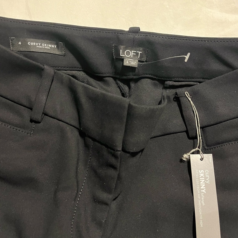 Brand new curvy loft dress pants. Tags attached and hit ankle length.